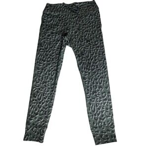 New Aerie Offline leggings sz large. Green, dark gray, light grey leopard print.